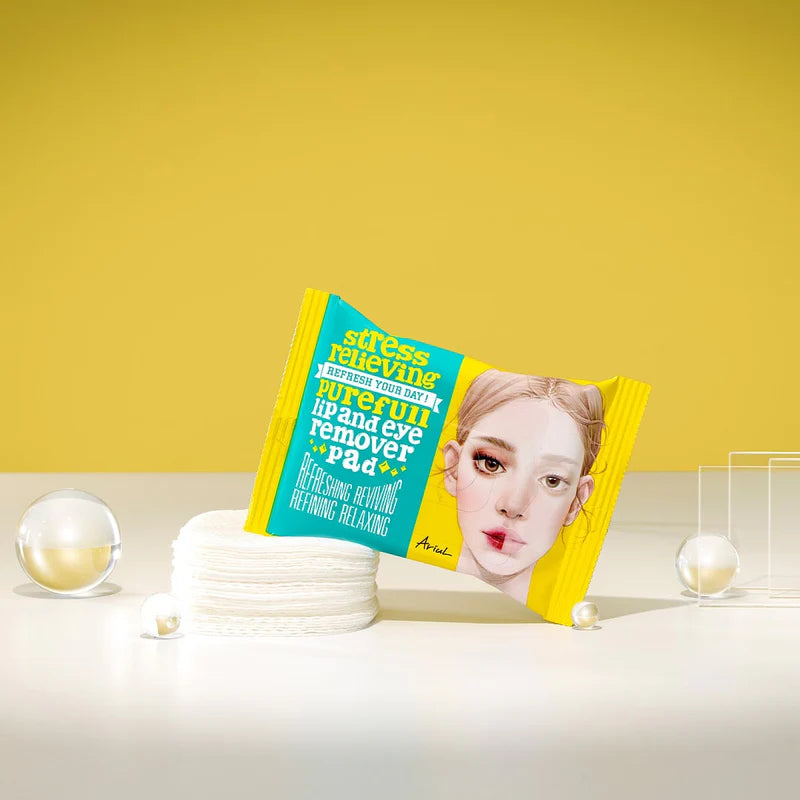Stress Relieving Purefull Lip and Eye Remover Pad 10sheets