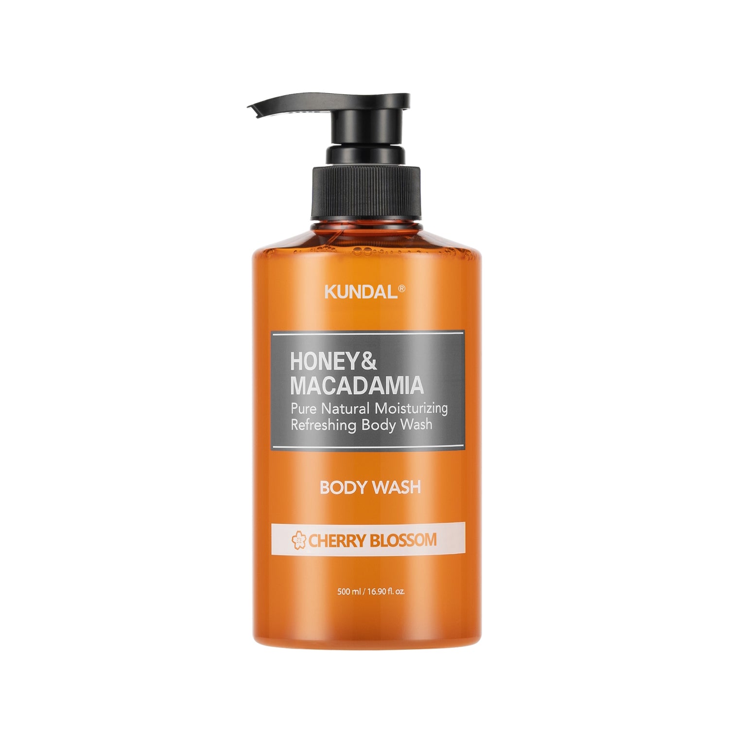 Honey & macadamia pure body wash 500ml - cherry blossom