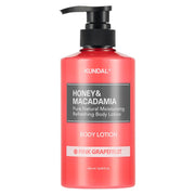 Honey & macadamia pure body lotion 500ml - pink grapefruit