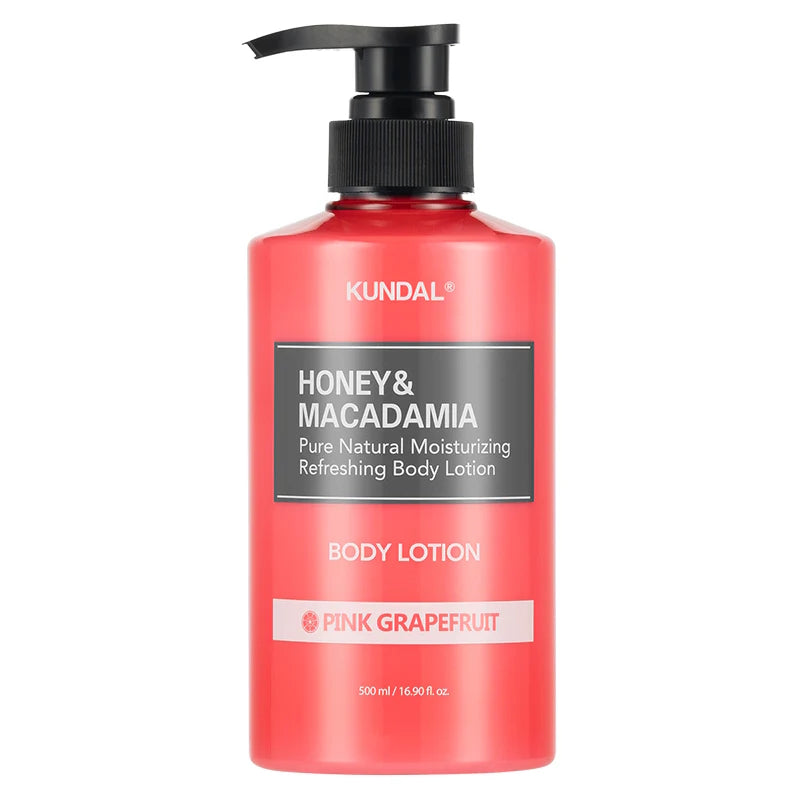 Honey & macadamia pure body lotion 500ml - pink grapefruit