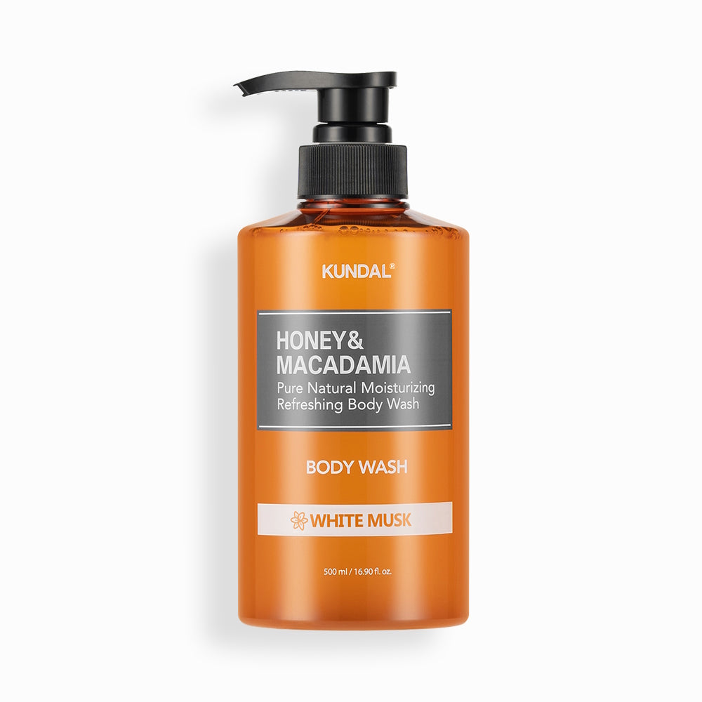 Honey & macadamia pure body wash 500ml - white musk