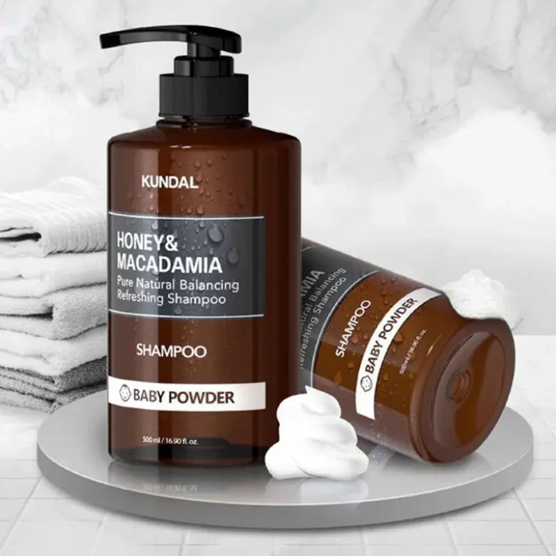 Honey & macadamia nature shampoo 500ml - baby powder
