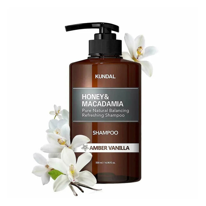 Honey & macadamia nature shampoo 500ml - amber vanilla