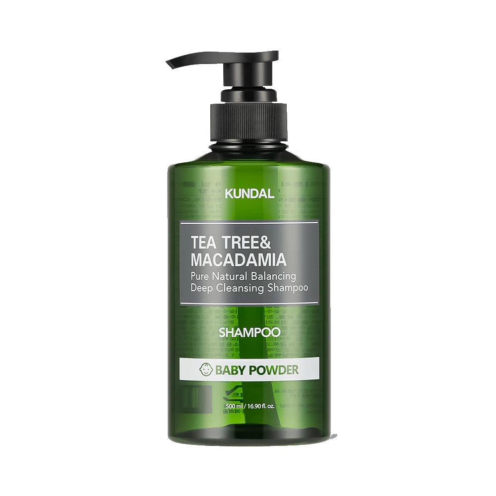 Tea tree & macadamia deep cleansing shampoo 500ml - baby powder